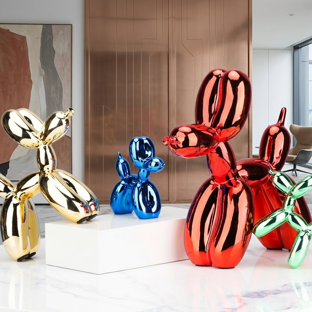 Whimsical Home Decor Shiny Resin Balloon Dog