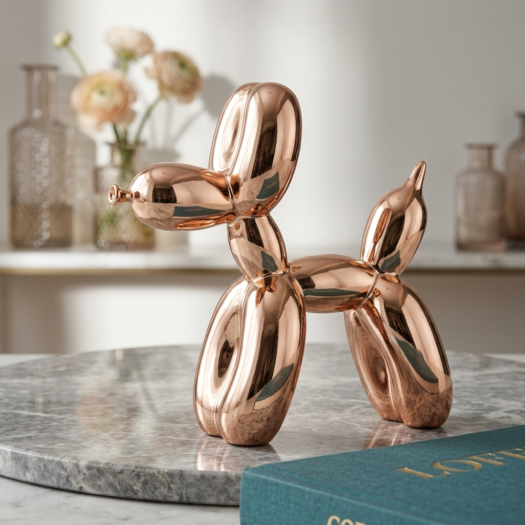 Whimsical Home Decor Shiny Resin Balloon Dog