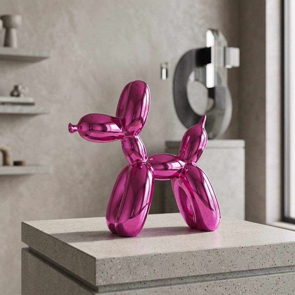 Whimsical Home Decor Shiny Resin Balloon Dog