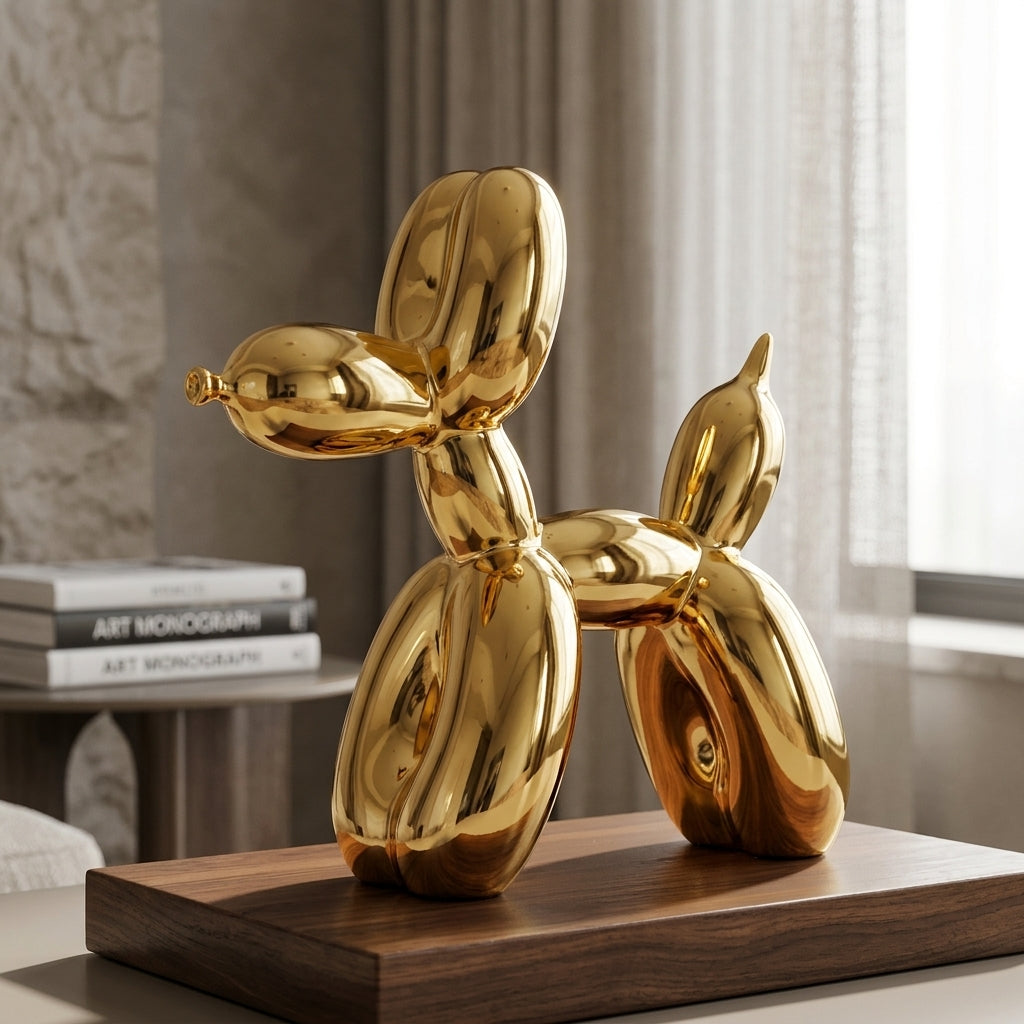Whimsical Home Decor Shiny Resin Balloon Dog