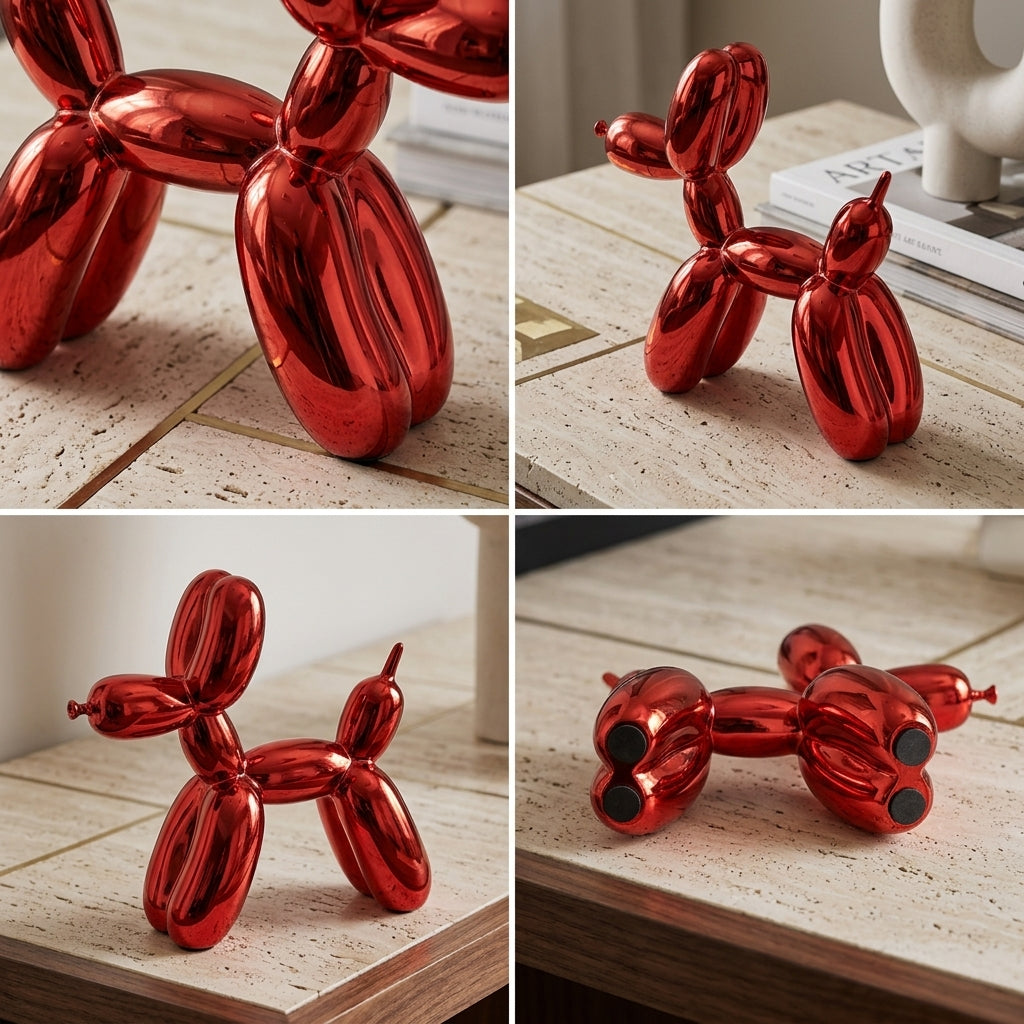 Whimsical Home Decor Shiny Resin Balloon Dog