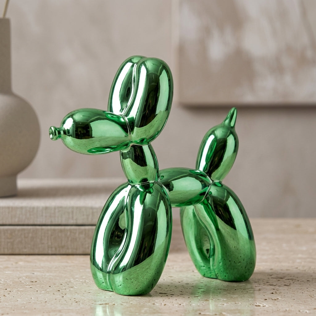 Whimsical Home Decor Shiny Resin Balloon Dog