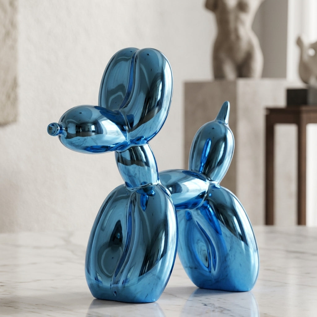 Whimsical Home Decor Shiny Resin Balloon Dog