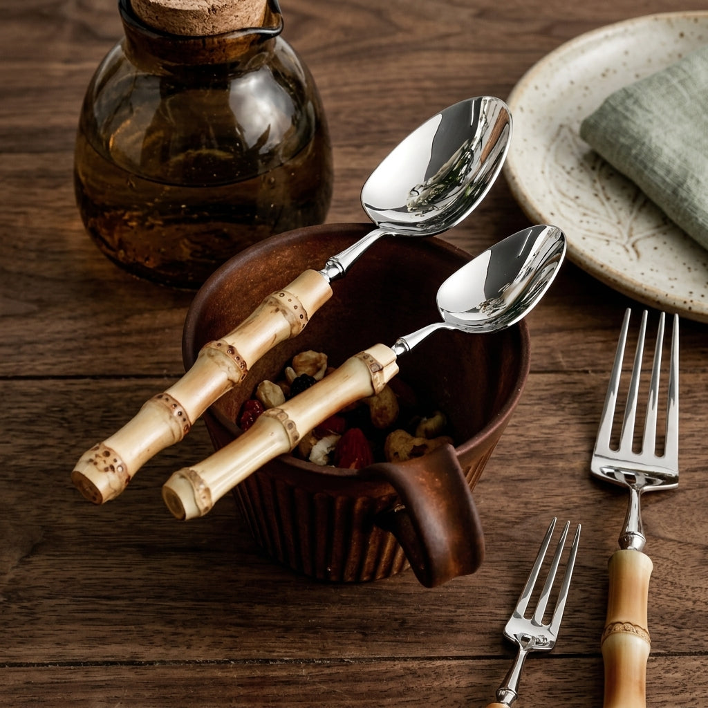 BambooElegance Luxury Cutlery Set