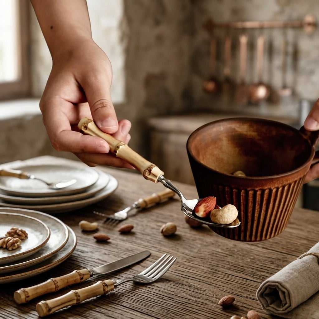 BambooElegance Luxury Cutlery Set