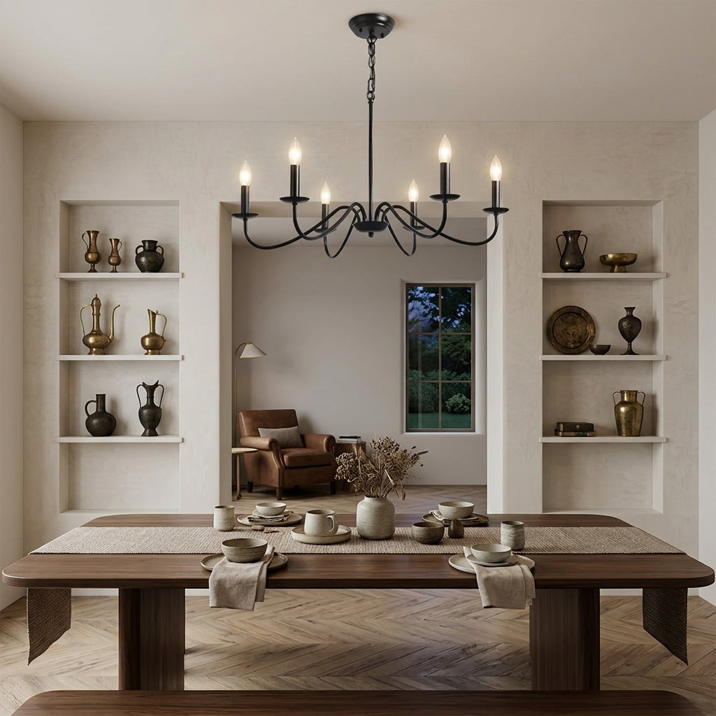 Elegant Black Chandelier Light