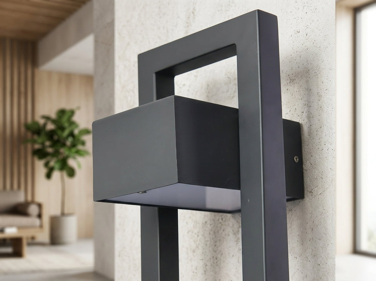 Modern Black Outdoor Wall Light