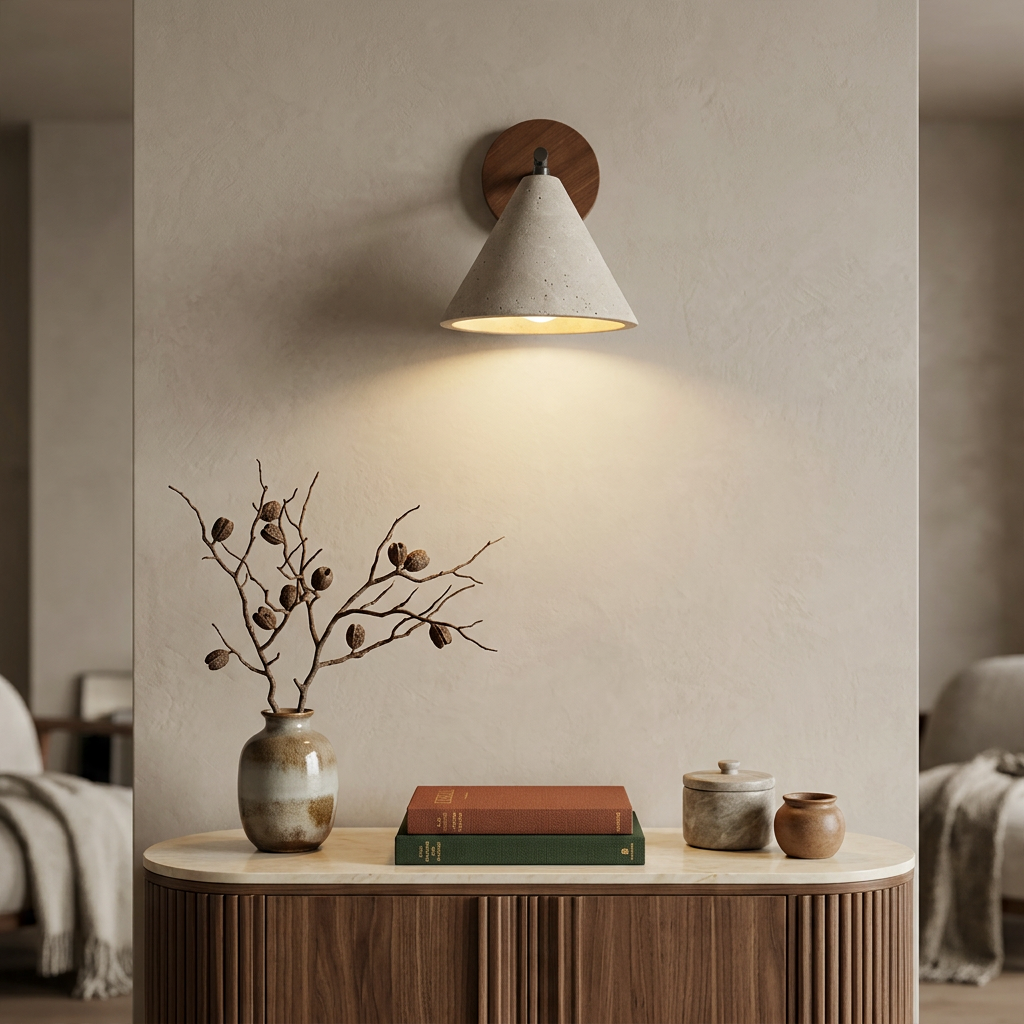 Elegant Cone-Shaped Wall Light