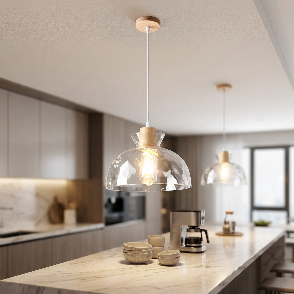 Nordic Elegance Glass Pendant Light