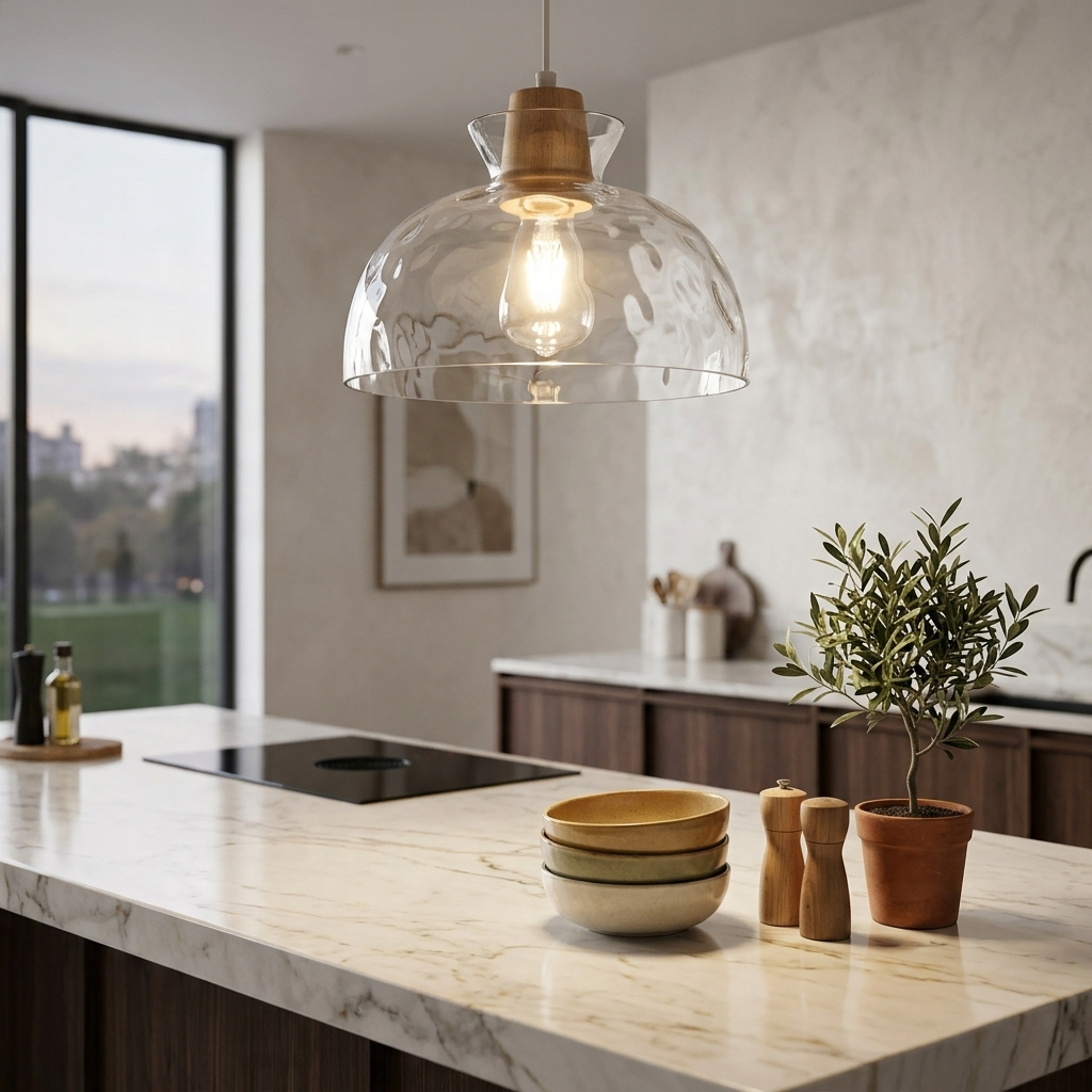 Nordic Elegance Glass Pendant Light