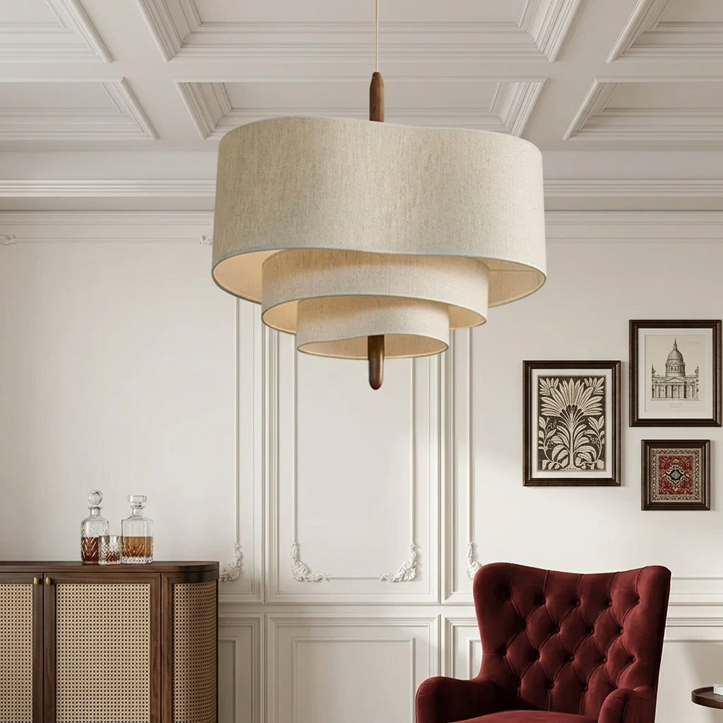 Elegant Fabric Chandelier Light