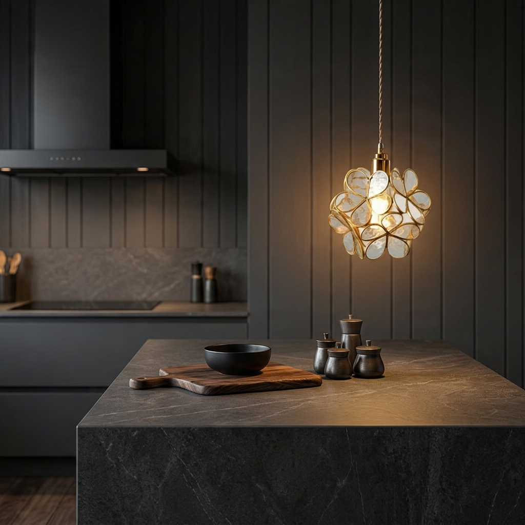 Nordic Floral Glass Pendant Light
