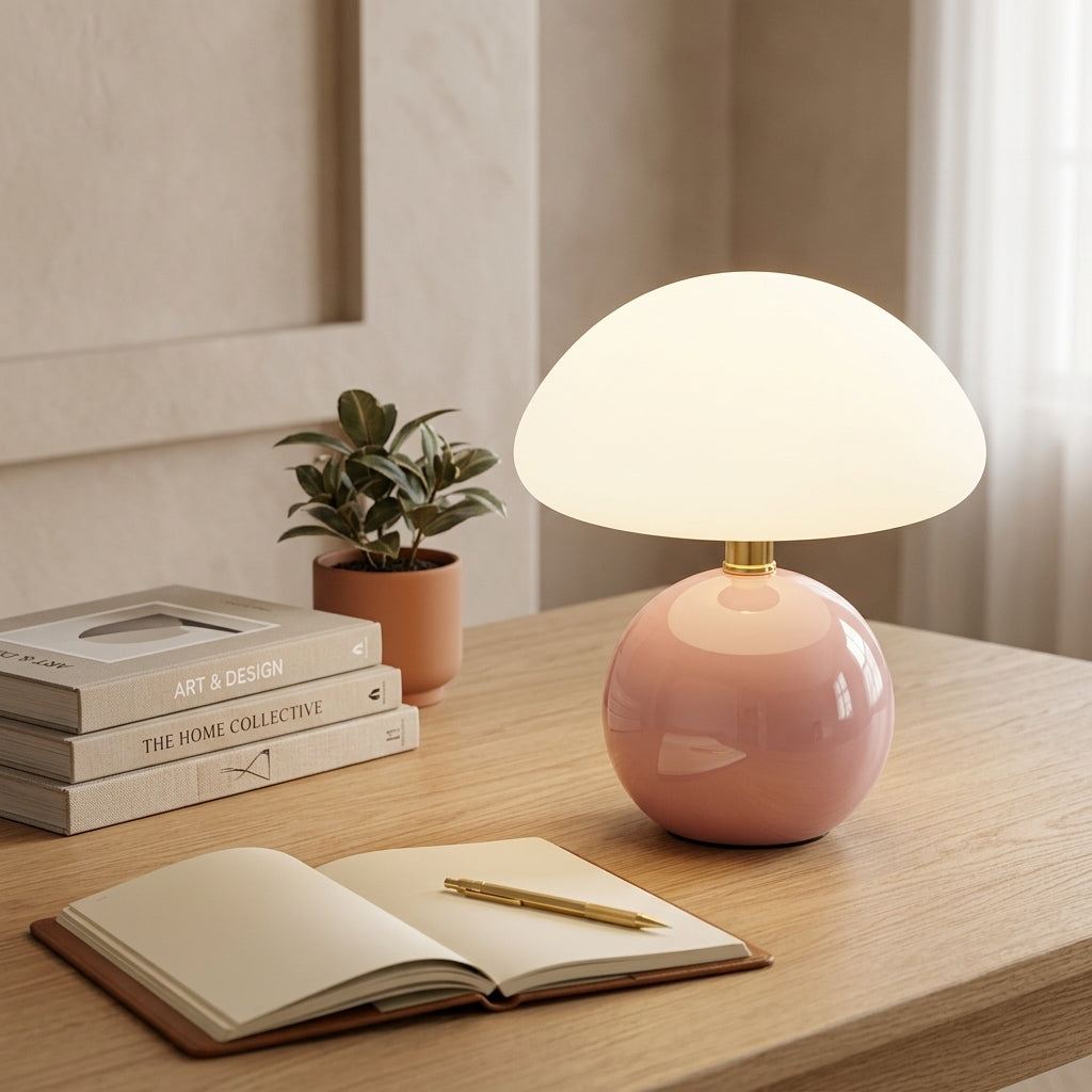 Elegant French Cream Table Lamp