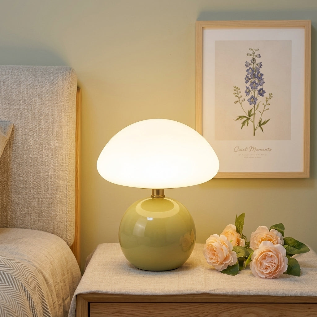 Elegant French Cream Table Lamp