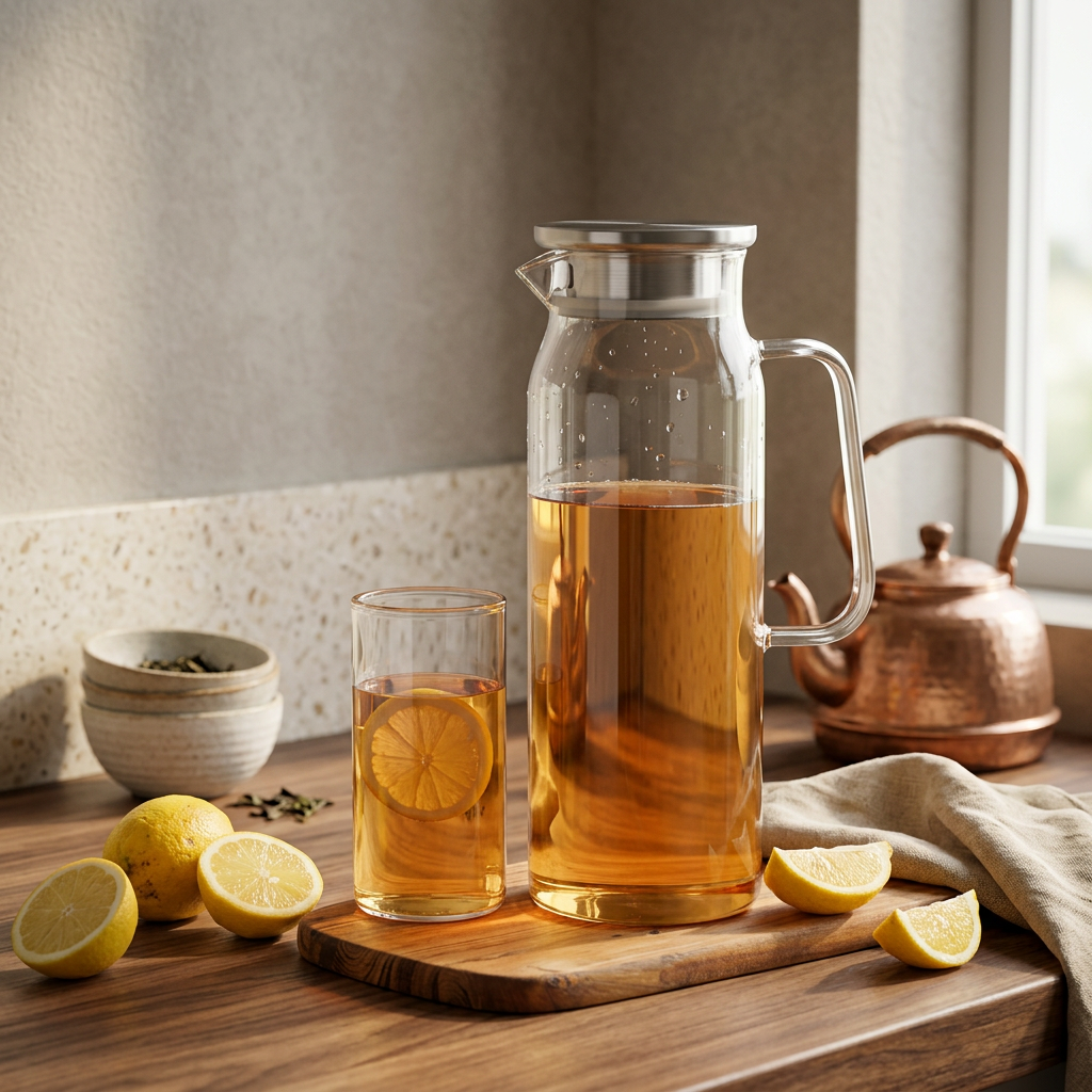 Elegant Glass Water Pitcher