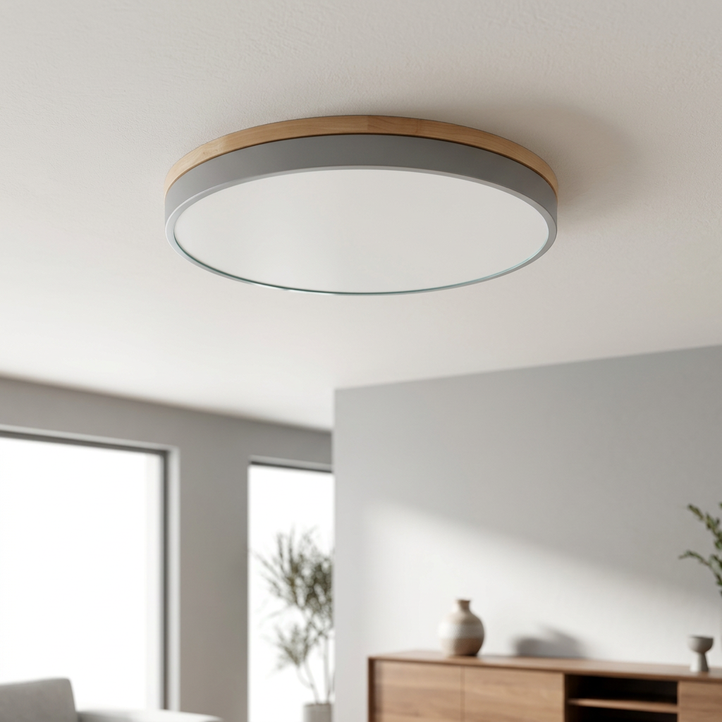 Nordic Glow Round LED Flush Ceiling Light