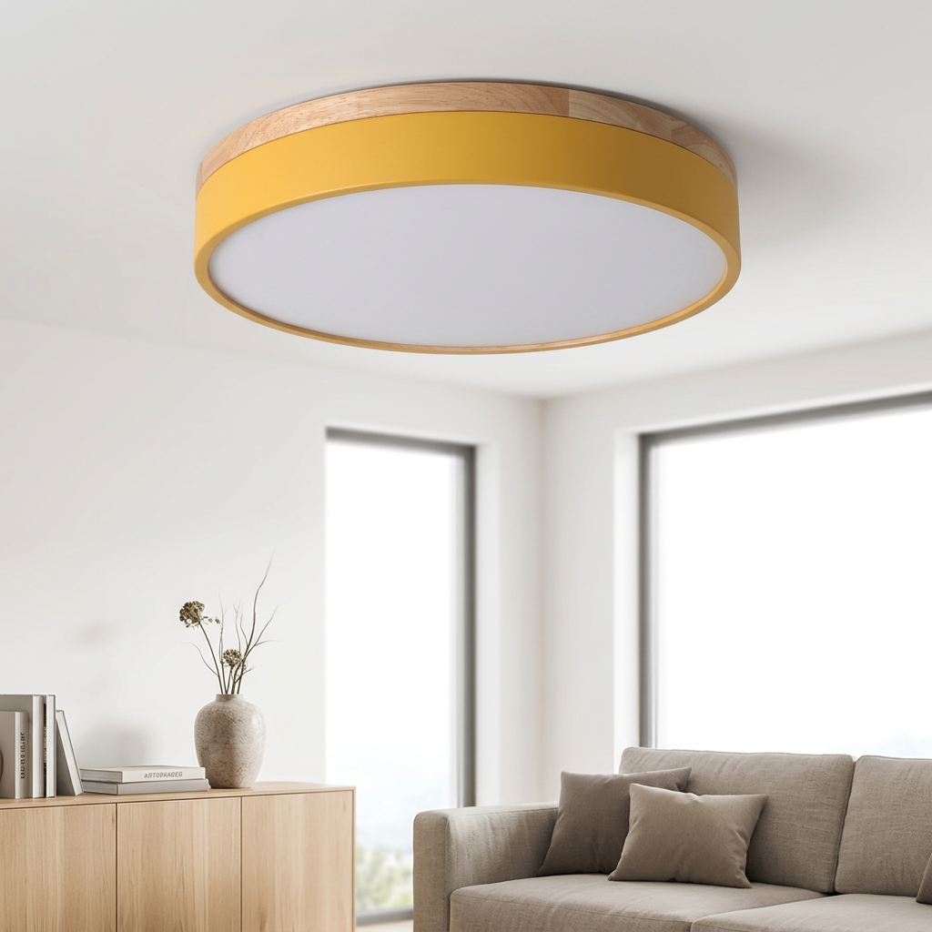 Nordic Glow Round LED Flush Ceiling Light