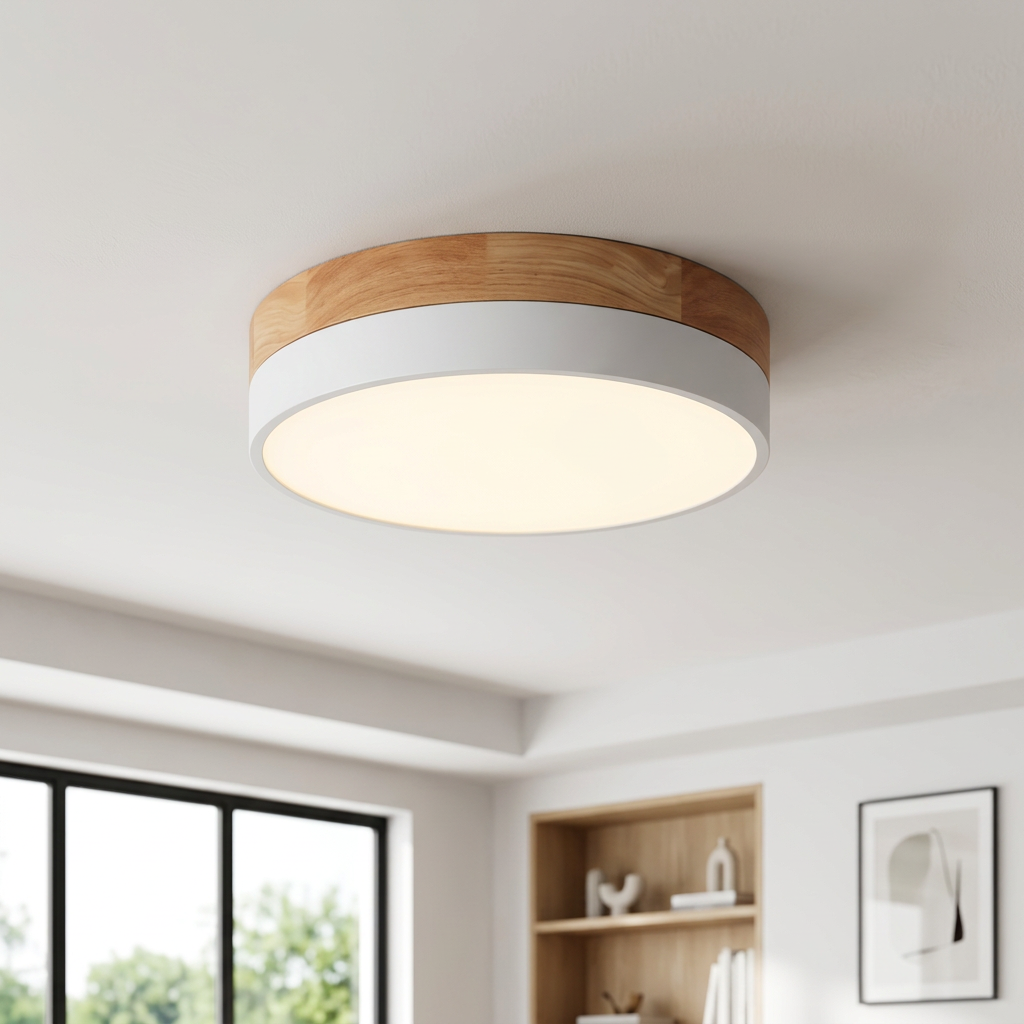 Nordic Glow Round LED Flush Ceiling Light