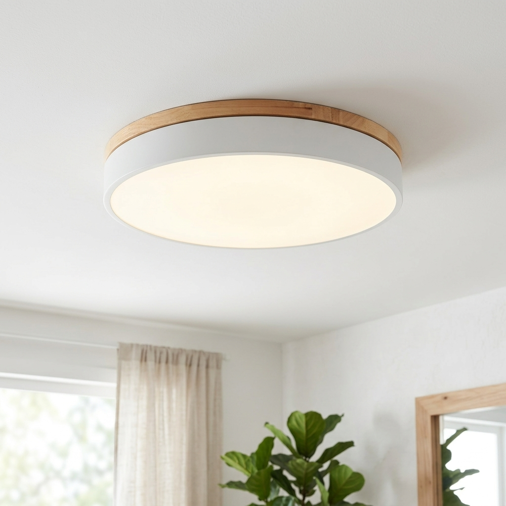 Nordic Glow Round LED Flush Ceiling Light