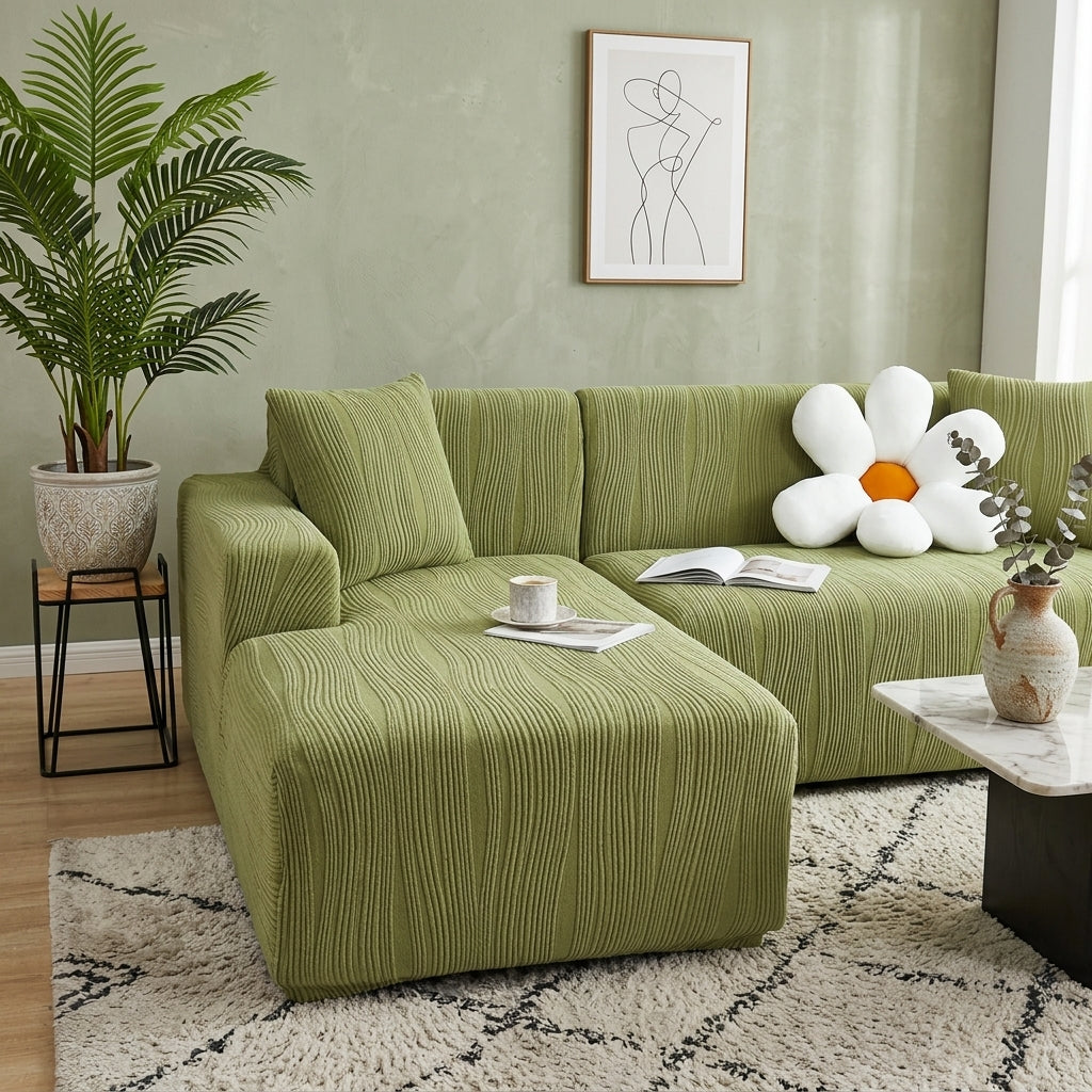 Elegant Jacquard Stretch Couch Cover