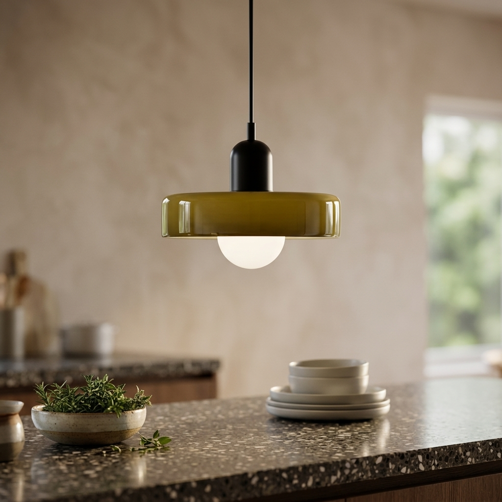 Luminous Halo Modern Glass Pendant Light