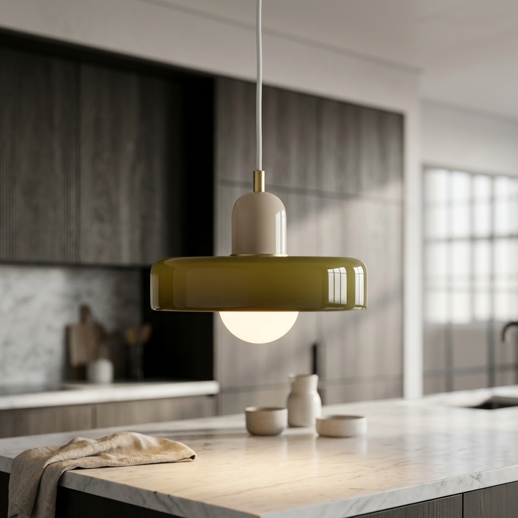 Luminous Halo Modern Glass Pendant Light
