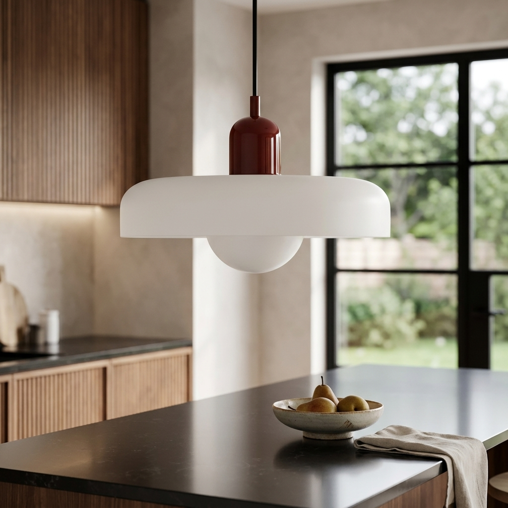 Luminous Halo Modern Glass Pendant Light