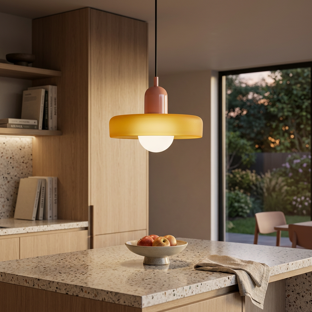 Luminous Halo Modern Glass Pendant Light