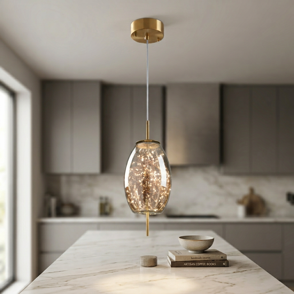 Nordic Luxury Modern Glass Pendant Light