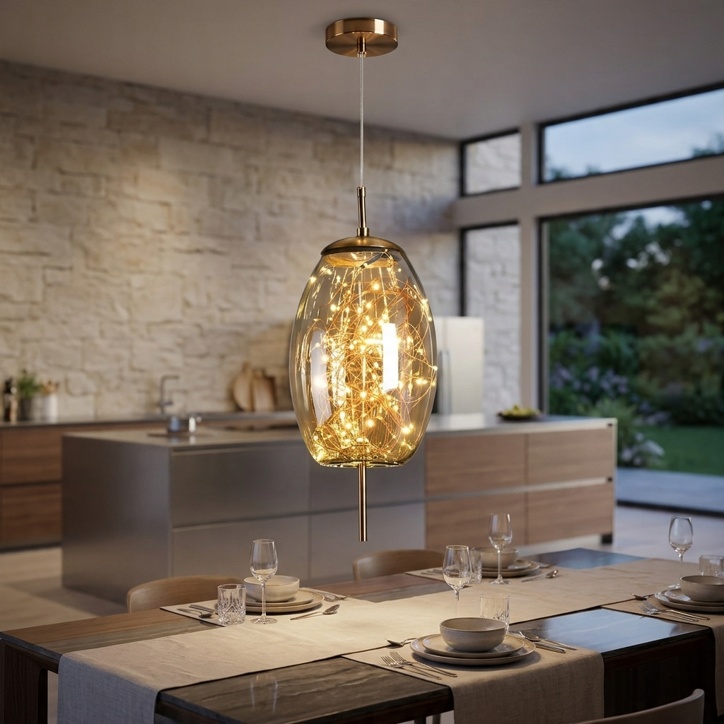 Nordic Luxury Modern Glass Pendant Light