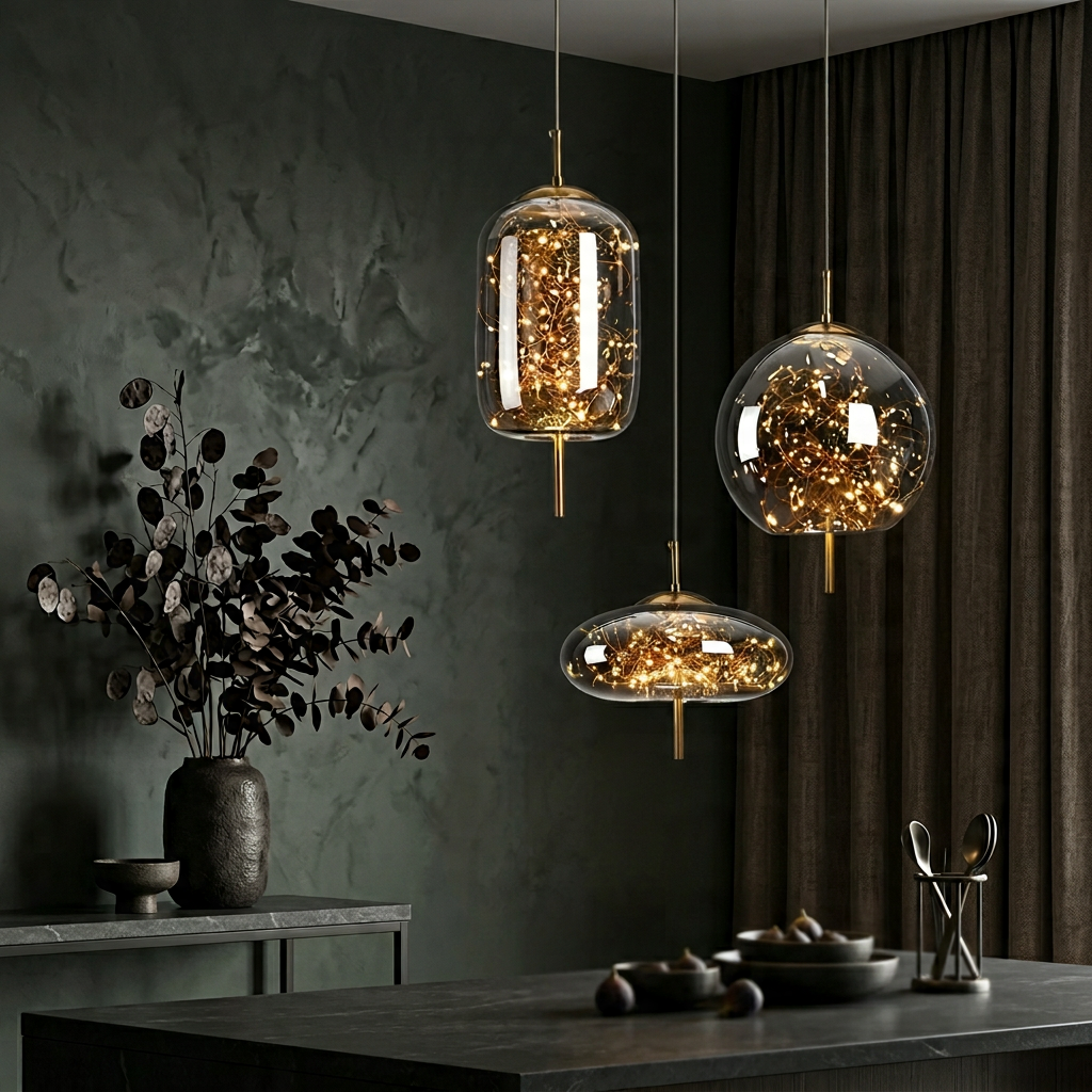 Nordic Luxury Modern Glass Pendant Light