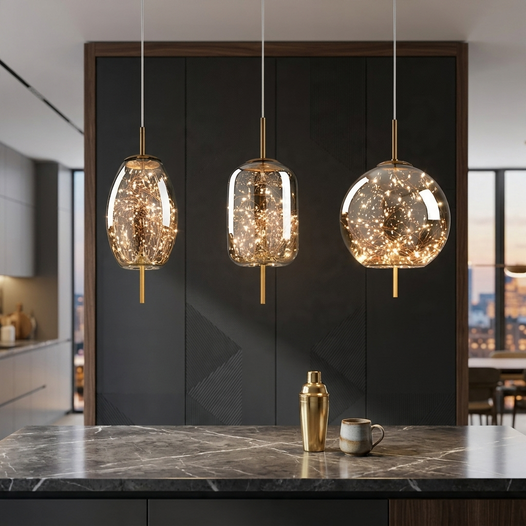 Nordic Luxury Modern Glass Pendant Light