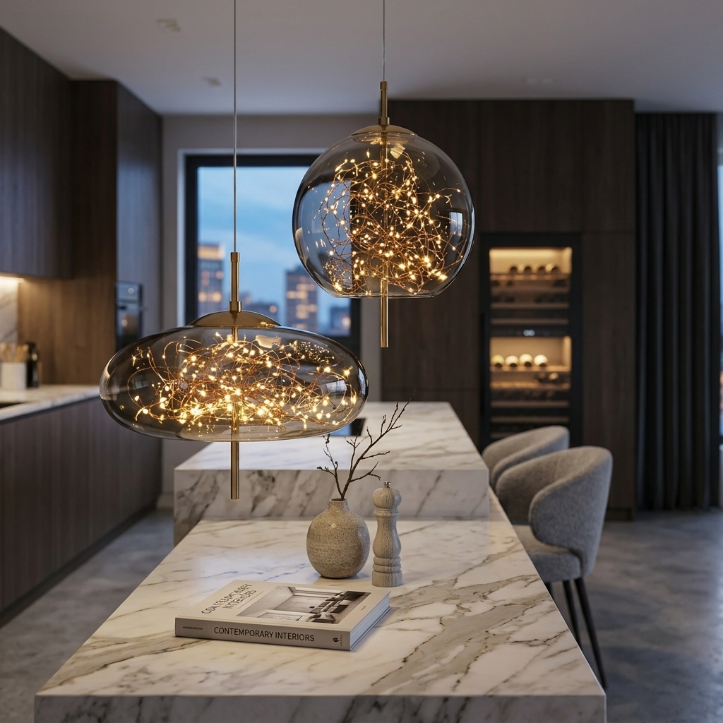 Nordic Luxury Modern Glass Pendant Light