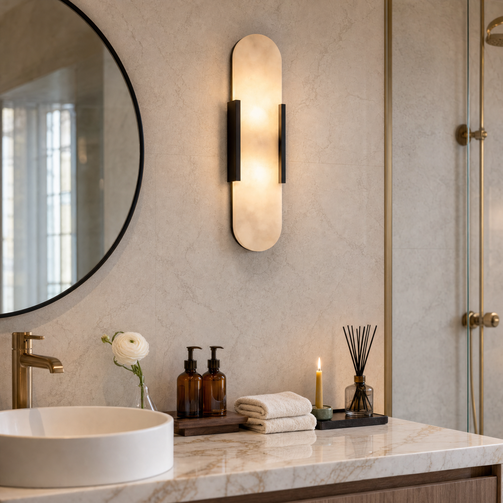 Elegant Marble Wall Sconce Lighting
