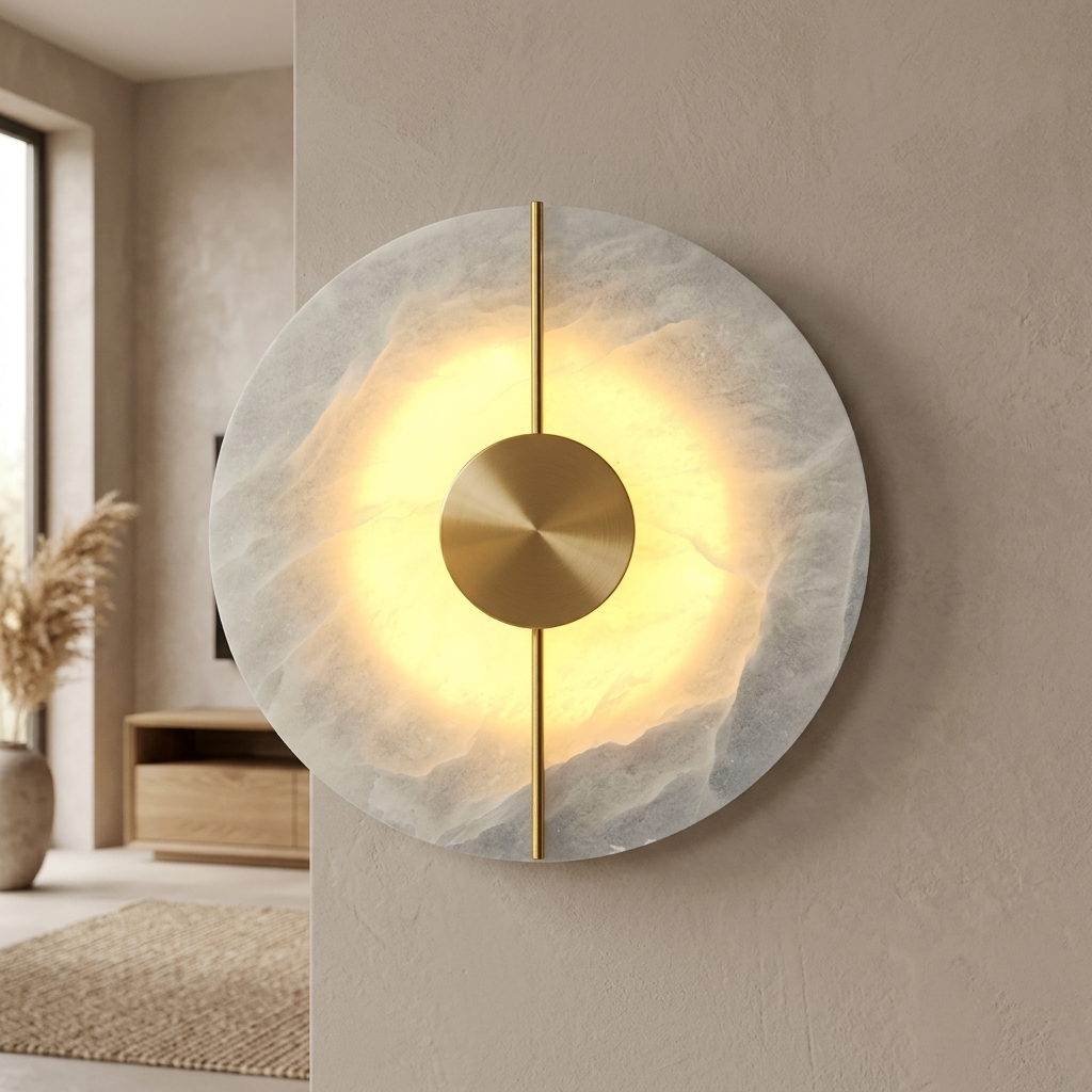 Elegant Marble Wall Light