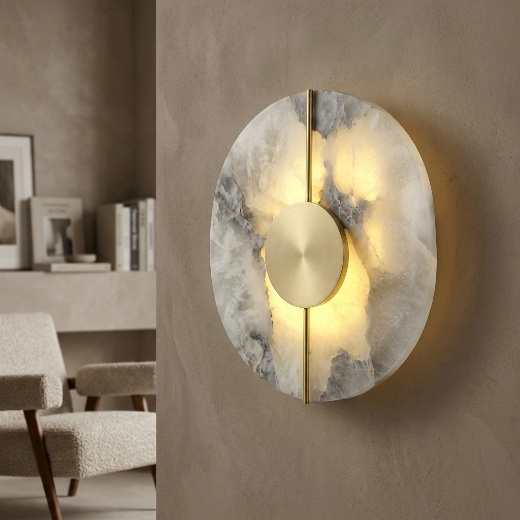Elegant Marble Wall Light
