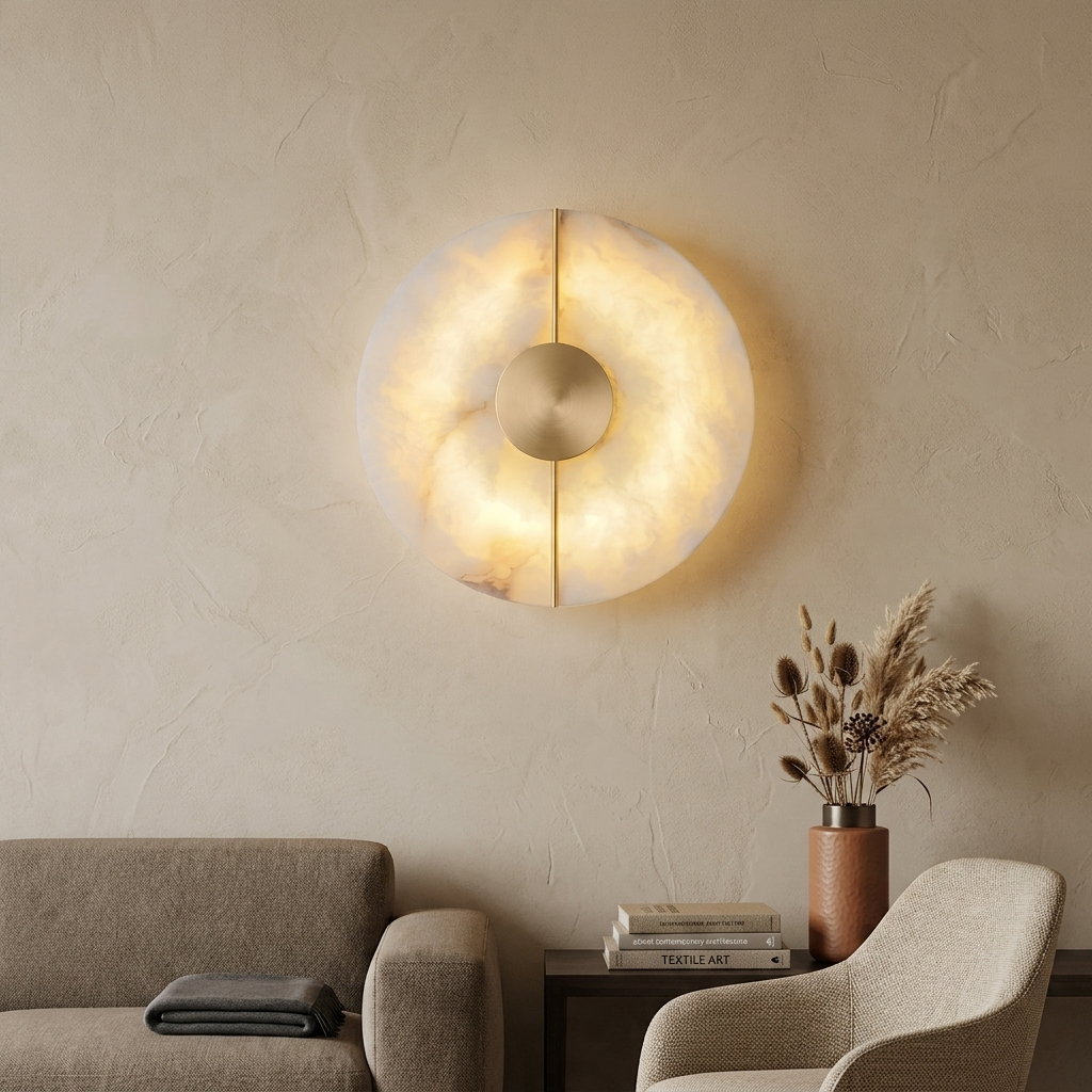 Elegant Marble Wall Light