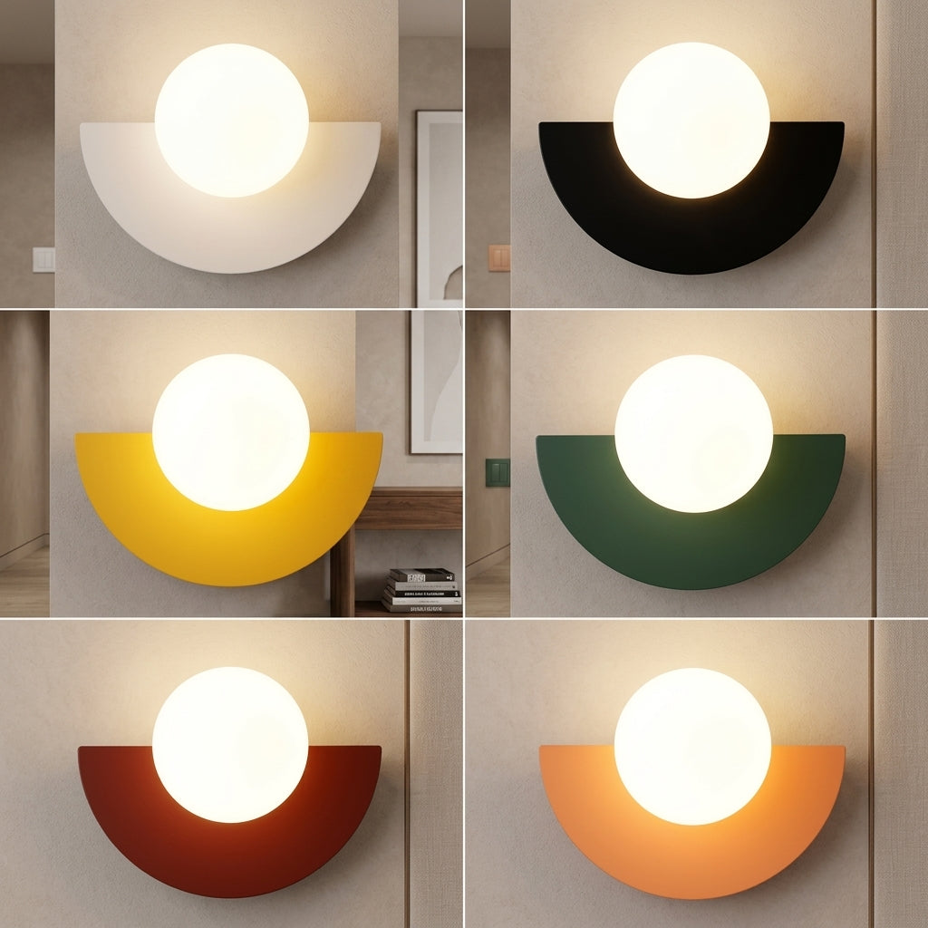 Nordic Semicircle Wall Sconce Light
