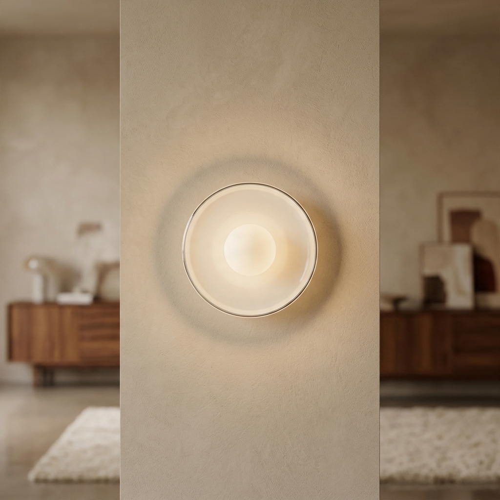 Olive Disc Nordic Glass Wall and Ceiling