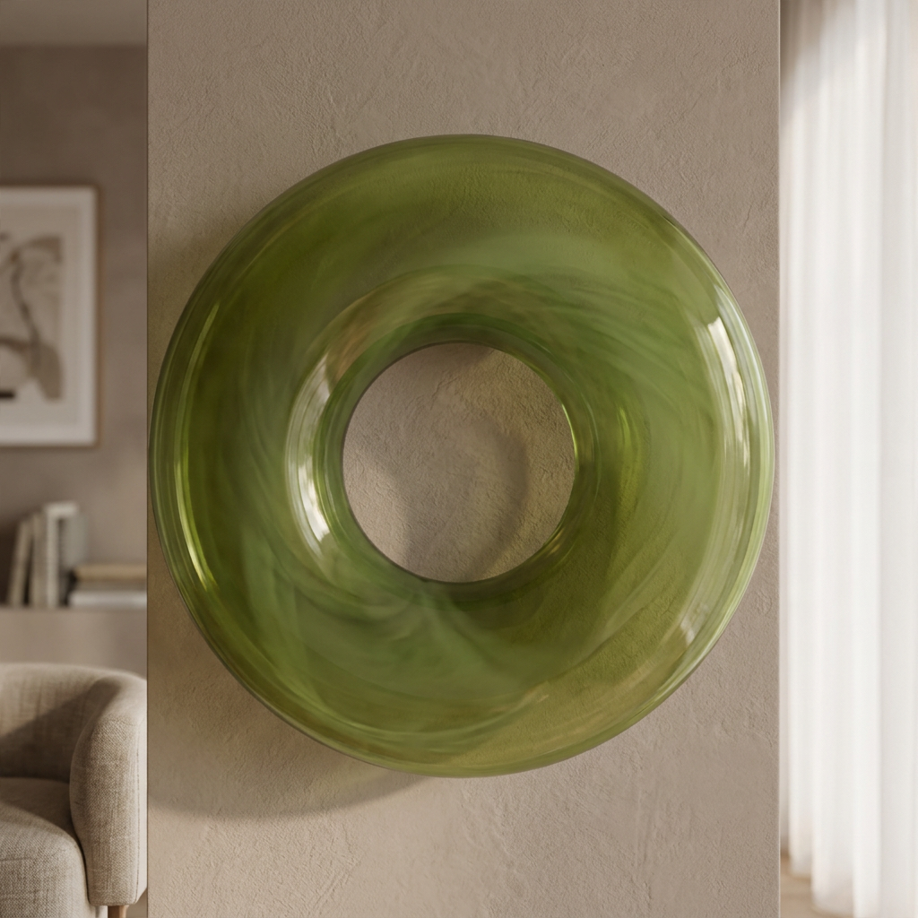 Olive Disc Nordic Glass Wall and Ceiling