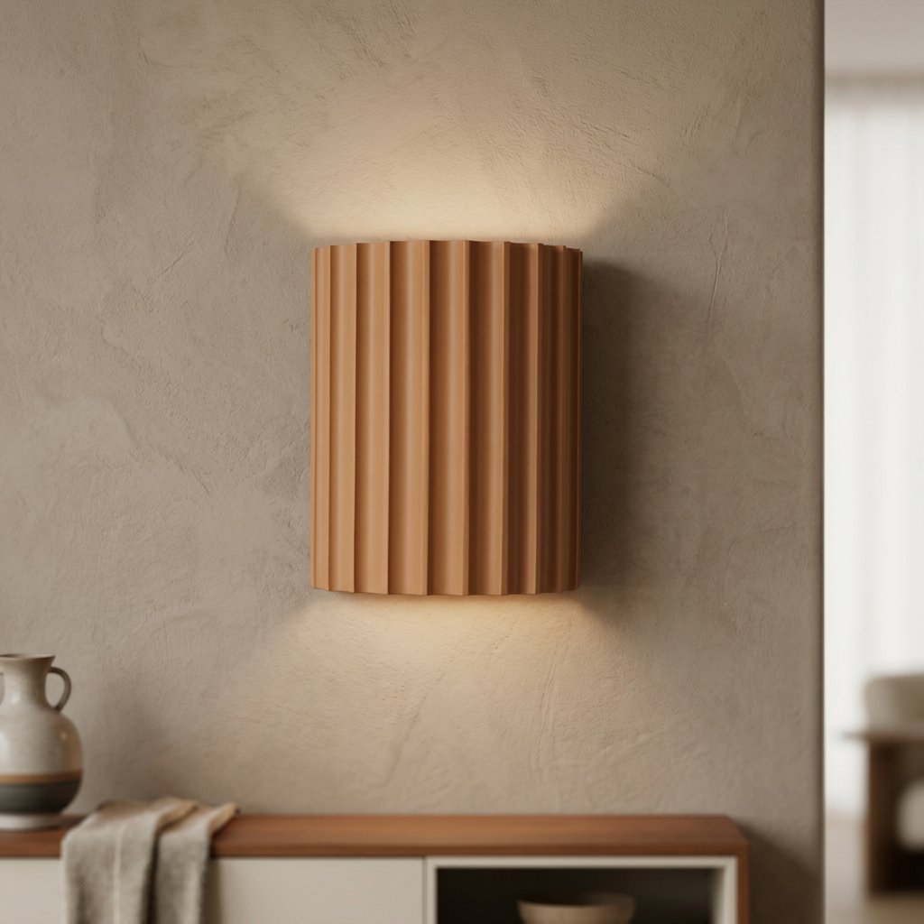 Nordic Resin Plaster Shade Wall Light
