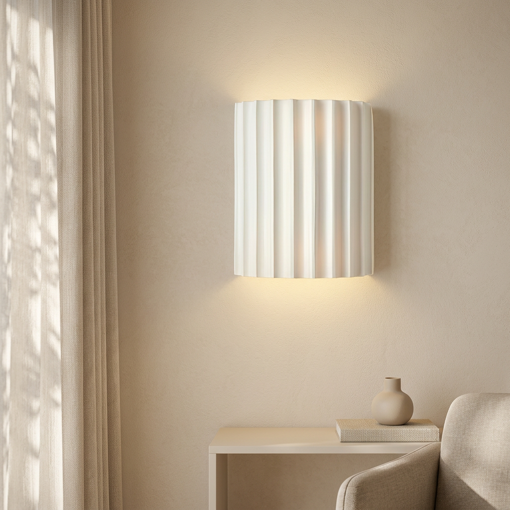 Nordic Resin Plaster Shade Wall Light