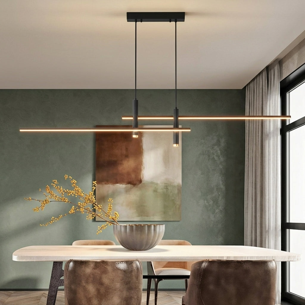 Sleek Black Pendant Light