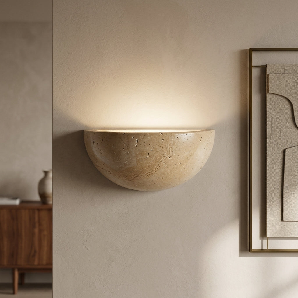 Elegant LED Stone Wall Sconce