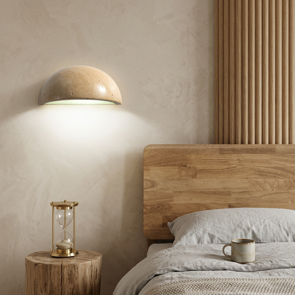 Elegant LED Stone Wall Sconce