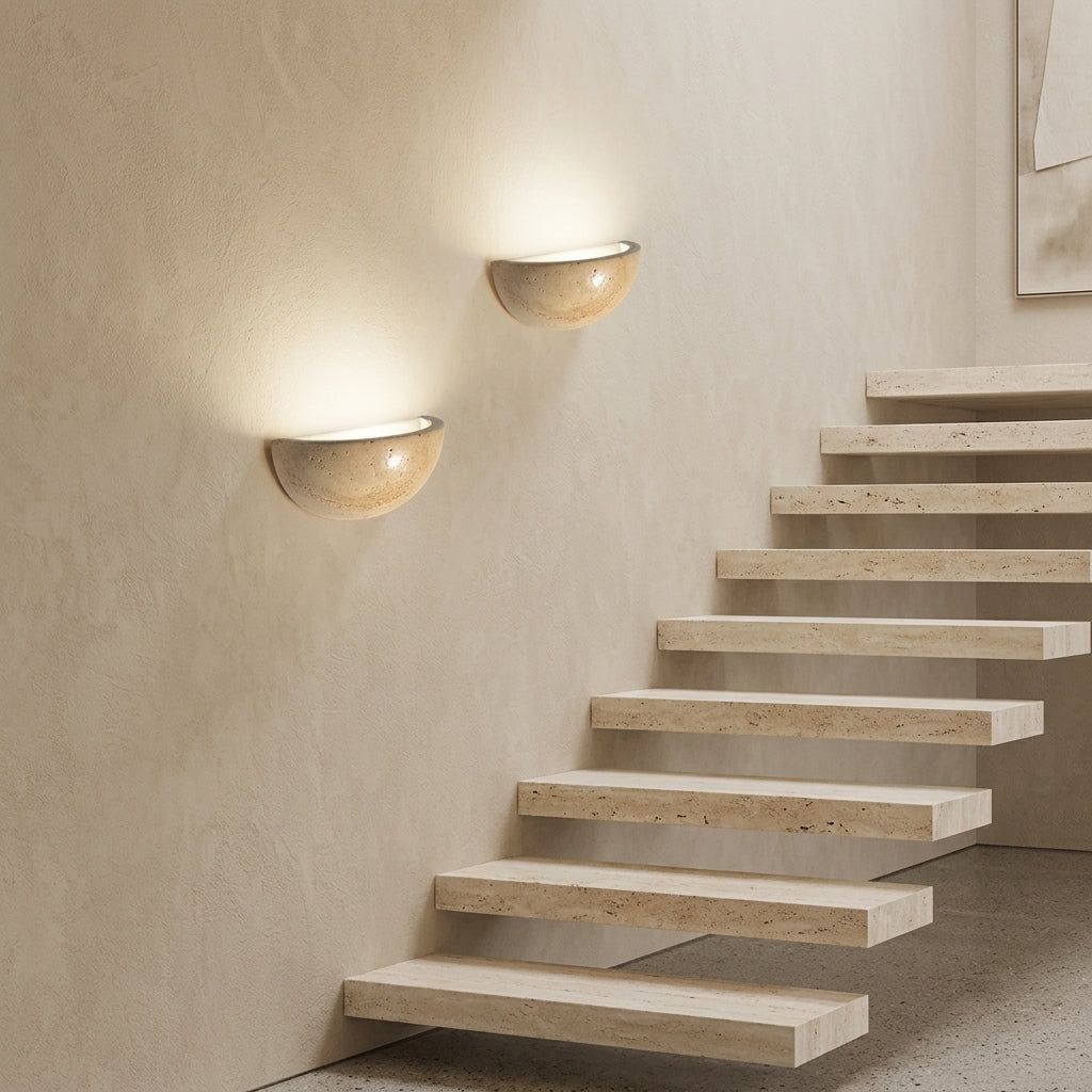 Elegant LED Stone Wall Sconce