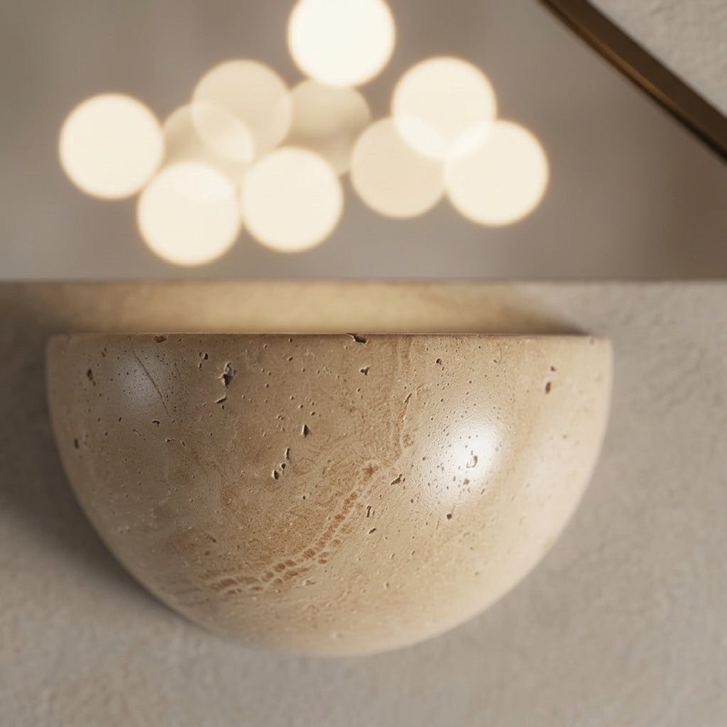 Elegant LED Stone Wall Sconce