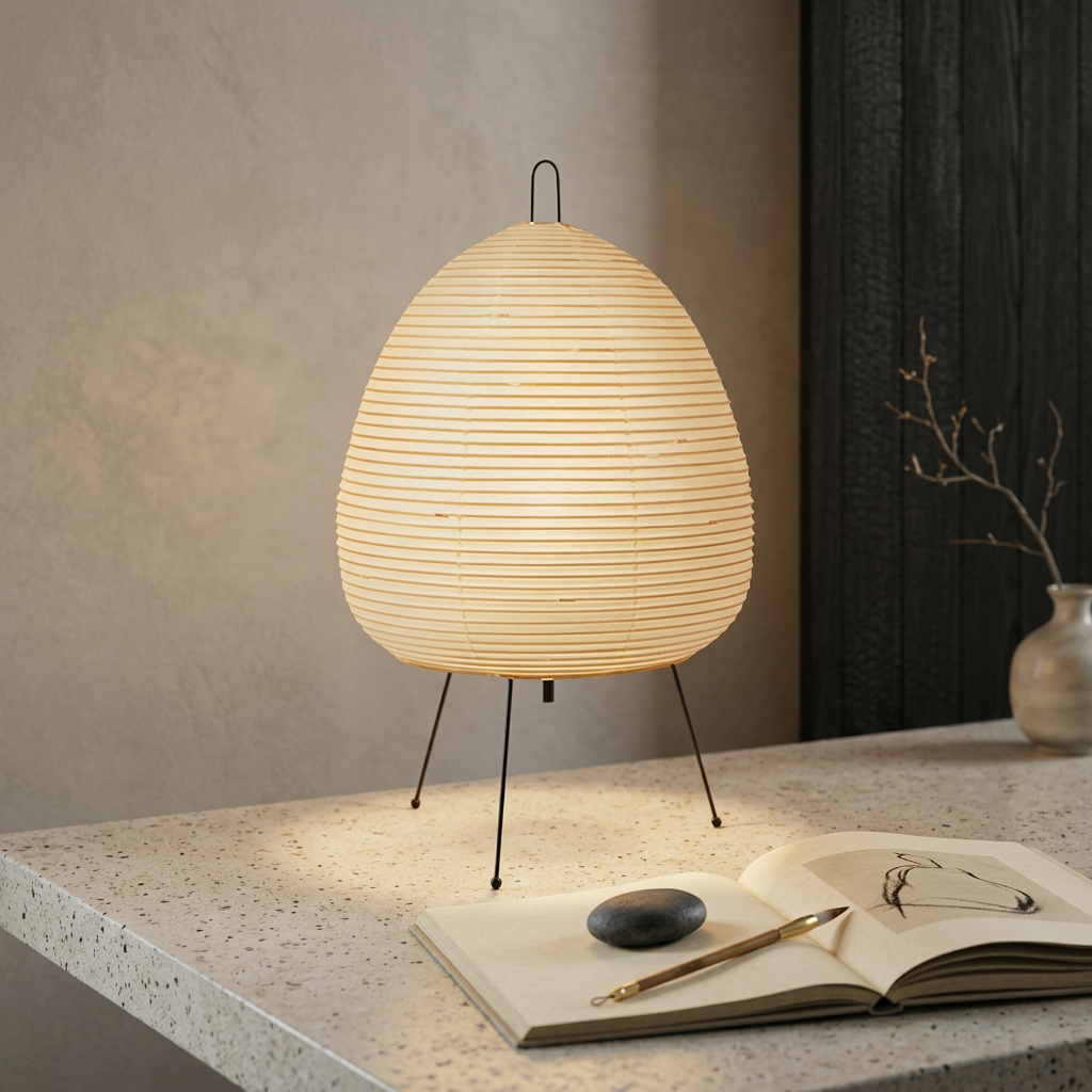 Japanese Rice Paper Table Lamp