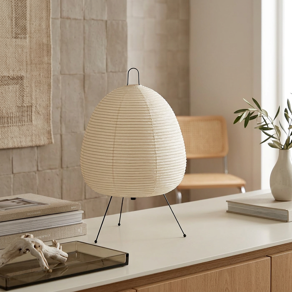 Japanese Rice Paper Table Lamp