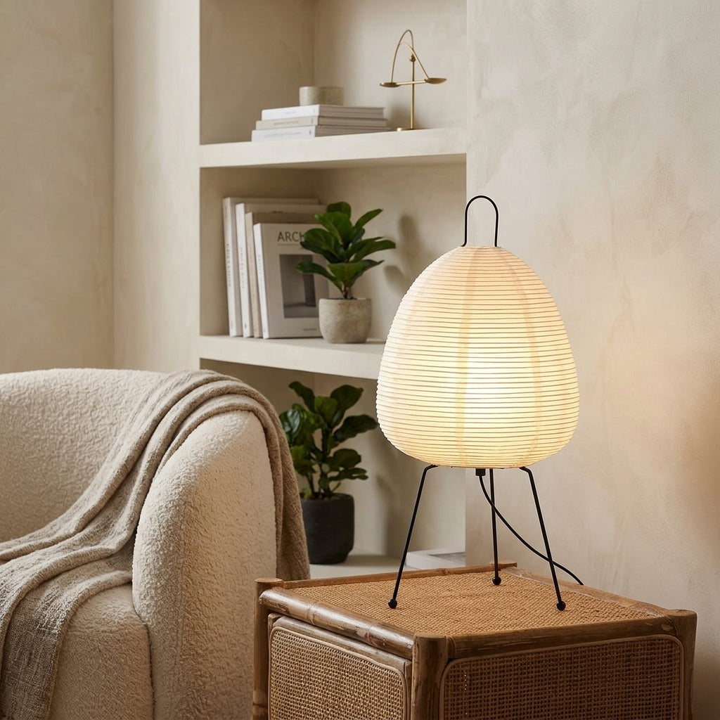 Japanese Rice Paper Table Lamp